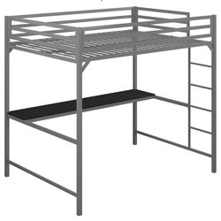 Silver Twin Loft Bed NO DESK ATTACHMENT 