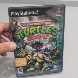 PLAYSTATION 2 TMNT SMASH-UP CIB WITH CASE AND MANUALS INCLUDED 