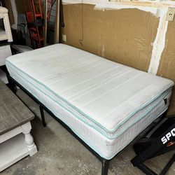 10” Twin bed & Bed Frame 