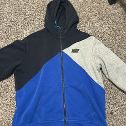 Blue Grey And Black Nike Zip Up