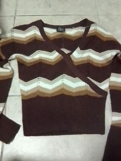 Brown knit sweater