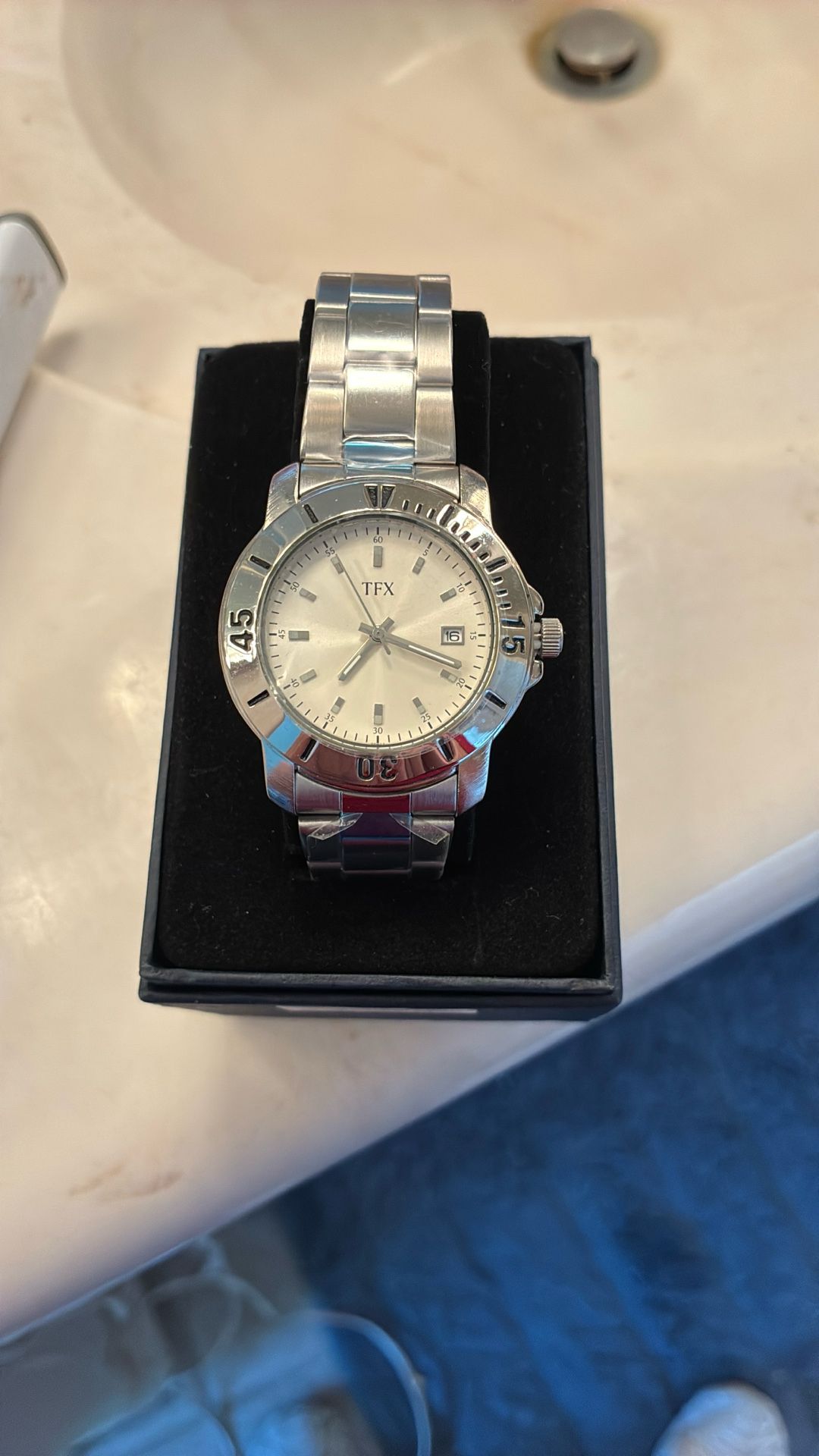 Men’s Quartz Watch By Bulova Base Metal Bezel Stainless Steel