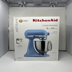 KitchenAid Artisan Series 5 Quart Tilt Head Stand Mixer KSM150PS Blue Velvet