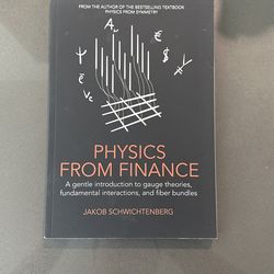 Physics From Finance By Jakob Schwichtenberg