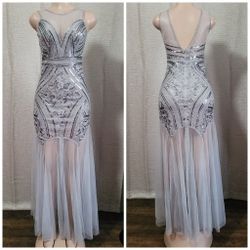 Sequins Beaded Maxi Dress New Size S Please check Measurements. I CAN DISCOUNTSHIPPING. . 