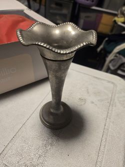 Vintage silver plated vase