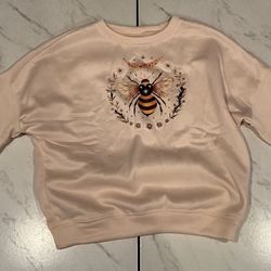 New Women’s Large Queen Bee Long Sleeve Sweatshirt