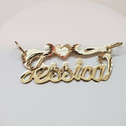 10kt Gold Jessica Nameplate 