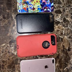 iPhone 7 Plus Unlocked With 3 Cases 