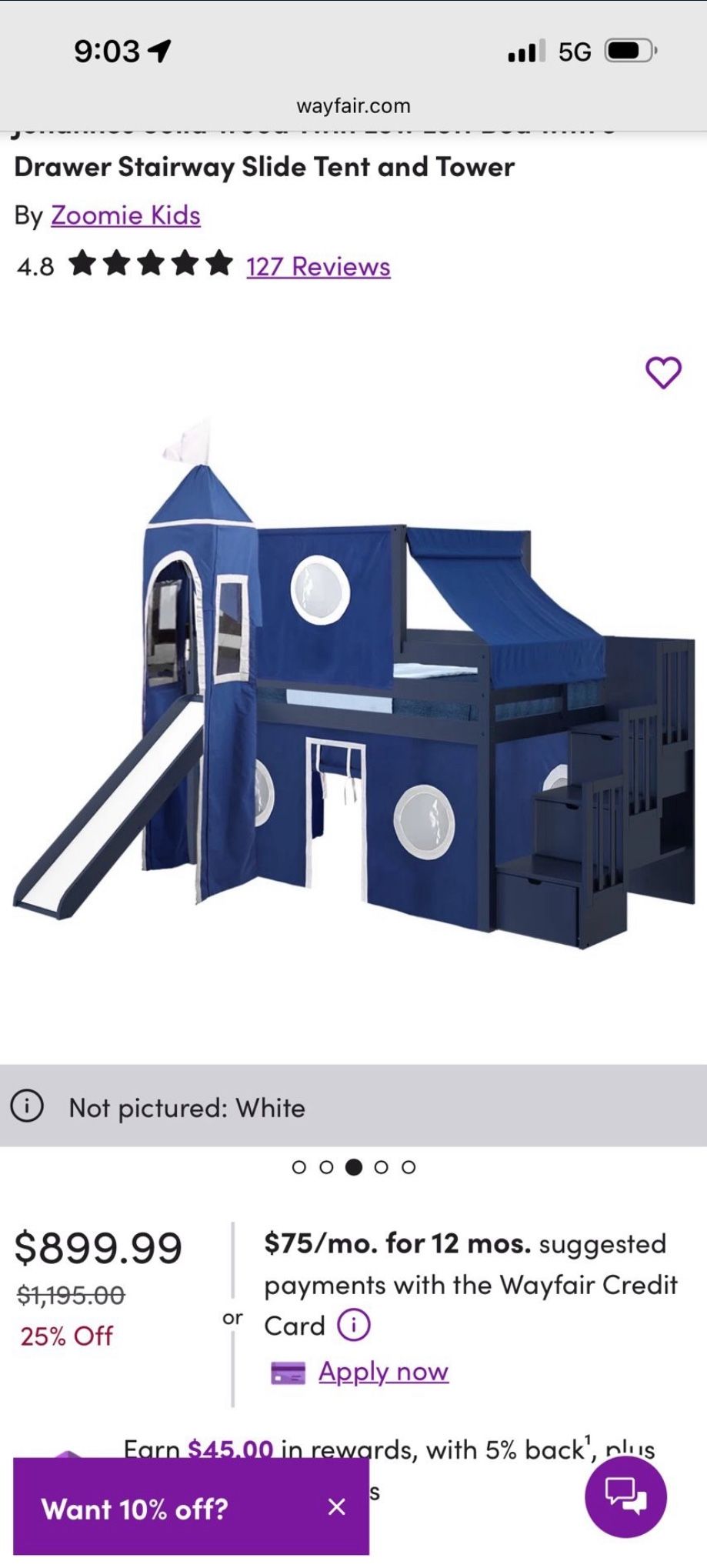 Like New Kids Twin Fort Bed