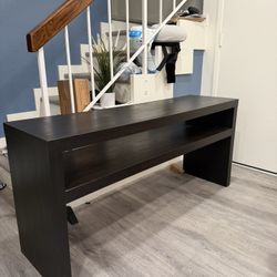 Black TV Stand / Media Console Table