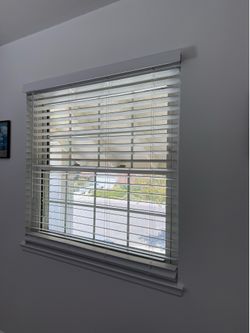 White Window Blinds - 2