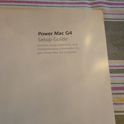Power Mac G4 Set Up Guide