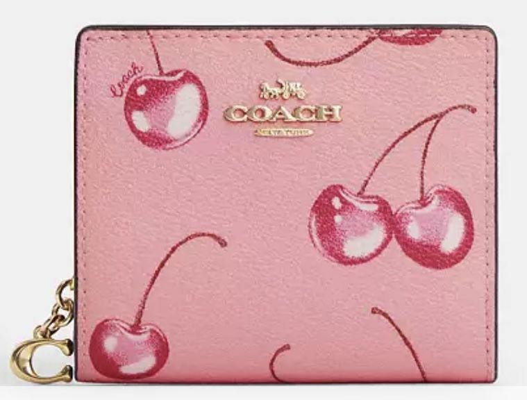 Coach Cherry 🍒 Print Snap Wallet (Brand New With Tags) (Only available until 5/29!)