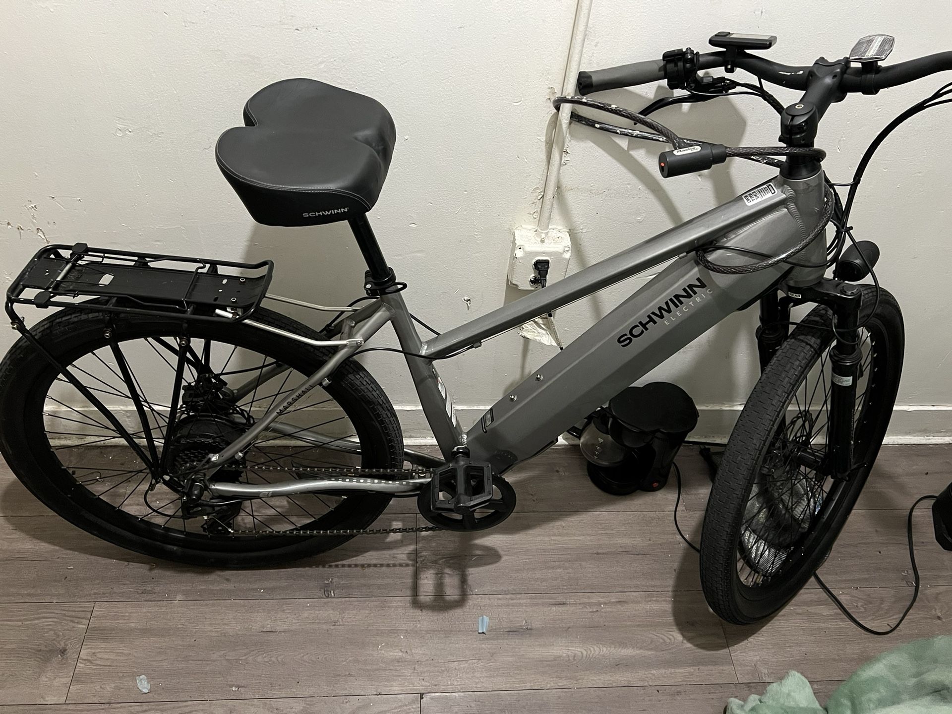 Schwinn Adult Marshall 27.5" Step Through Hybrid Electric Bike Small/Medium