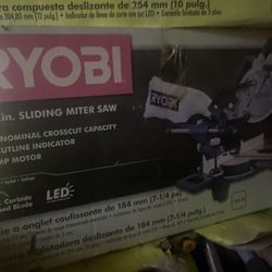 Ryobi Sliding Mitter Saw 7 1/4  New Open Box
