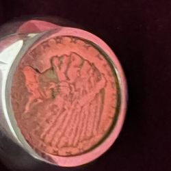 1909 $2.50 gold coin (Quarter Eagle) "Indian Head"   coin embedded in a 14k gold ring