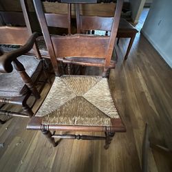 Antique Vintage Cane Dining Chairs