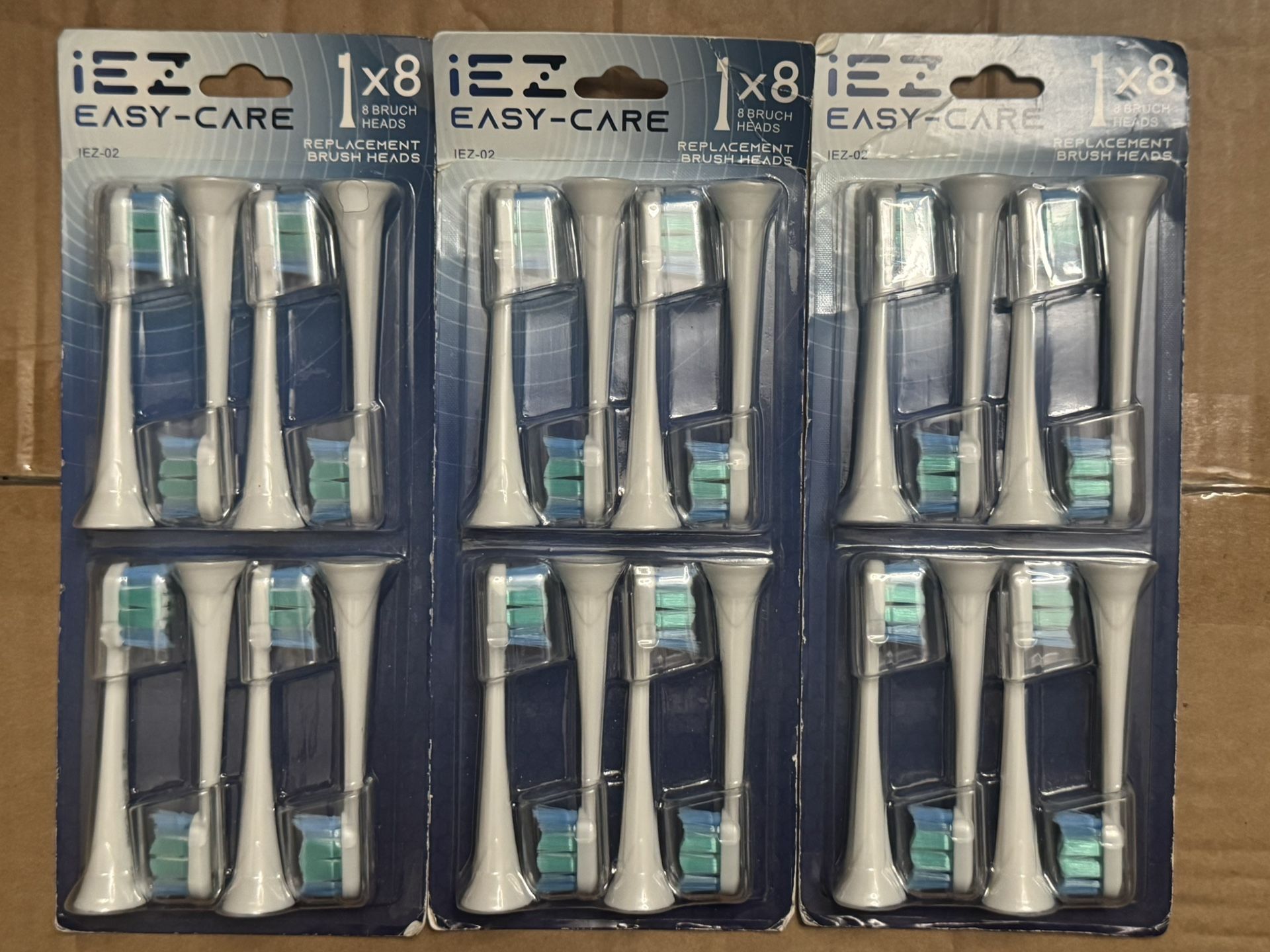 Brand New IEZ Replacement Brush Heads For Philips Sonicare Snap On Electric Toothbrush 24 Pack