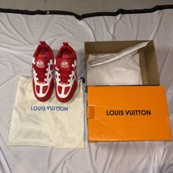 Louis Vuitton Vuitton Sneakers Red And White