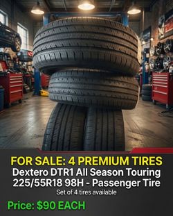 Dextero DTR1 All Season Touring 225/55R18 98H Passenger Tire