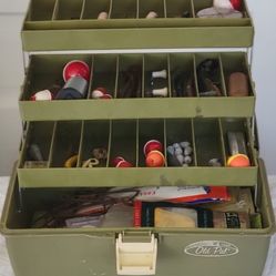 Fishing Tackle Box With Tackles 