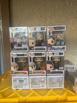 Star Wars Funko Pop Lot of 6 Exclusives