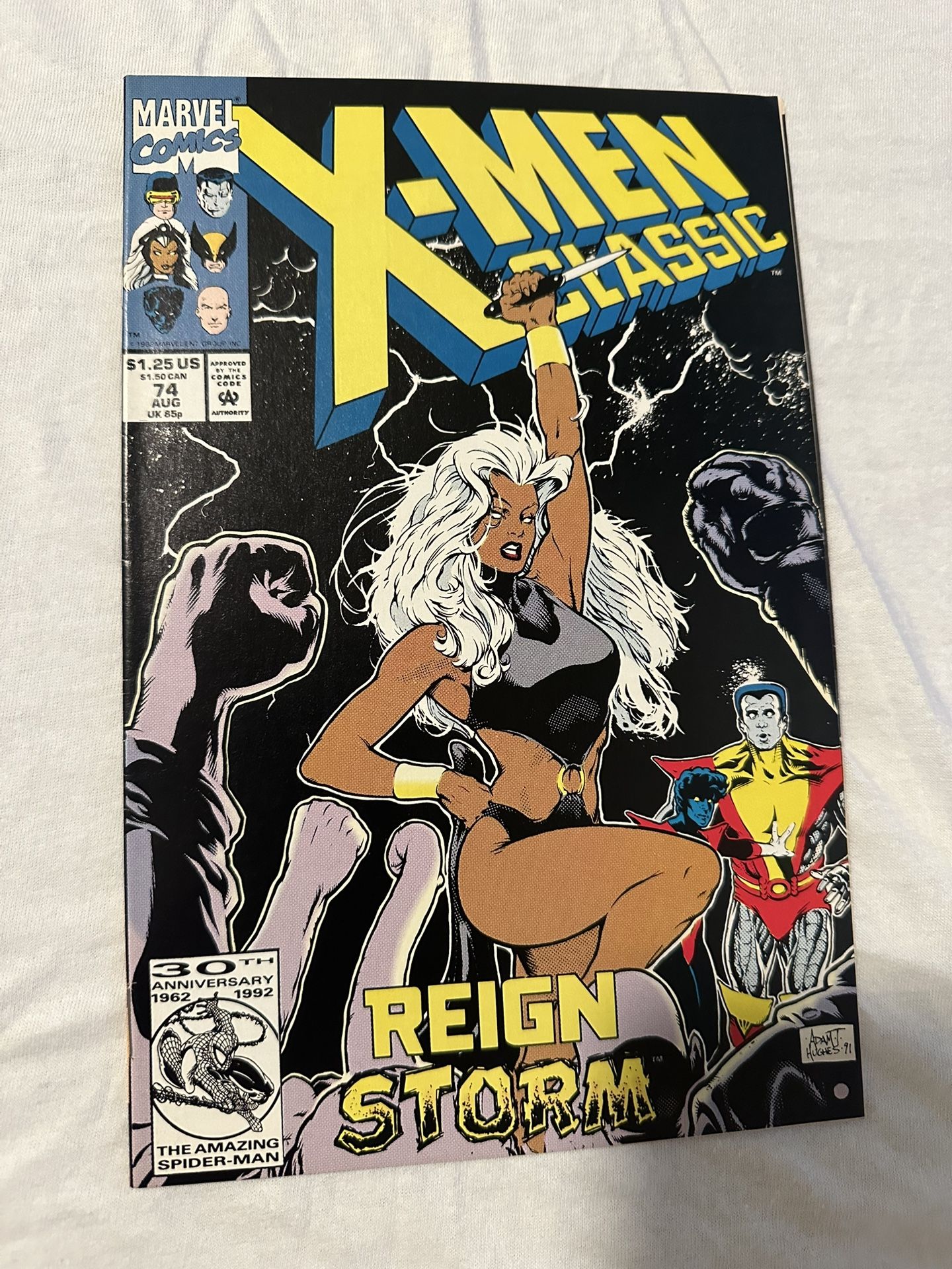 X-Men Classic #74 is a reprint issue published by Marvel Comics in August 1992 NM Adam Hughes Cover