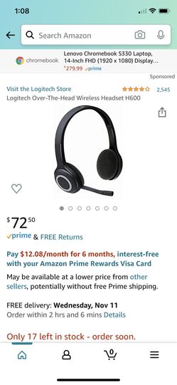 Logitech wireless headphones
