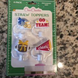 Charcharms 4-pack Straw Toppers