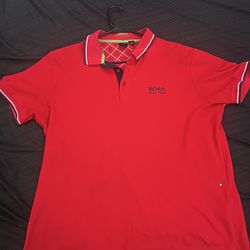 Red Hugo Boss Polo 
