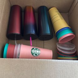 Used Starbucks Cups 