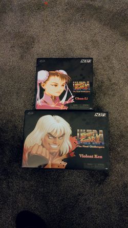 Jada Toys Street Fighter SDCC exclusives. Both unopened.