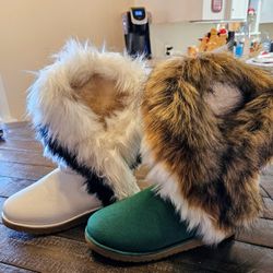 BRAND NEW!  CHOOSE YOUR COLOR!  Women's Faux Fur - Size 8