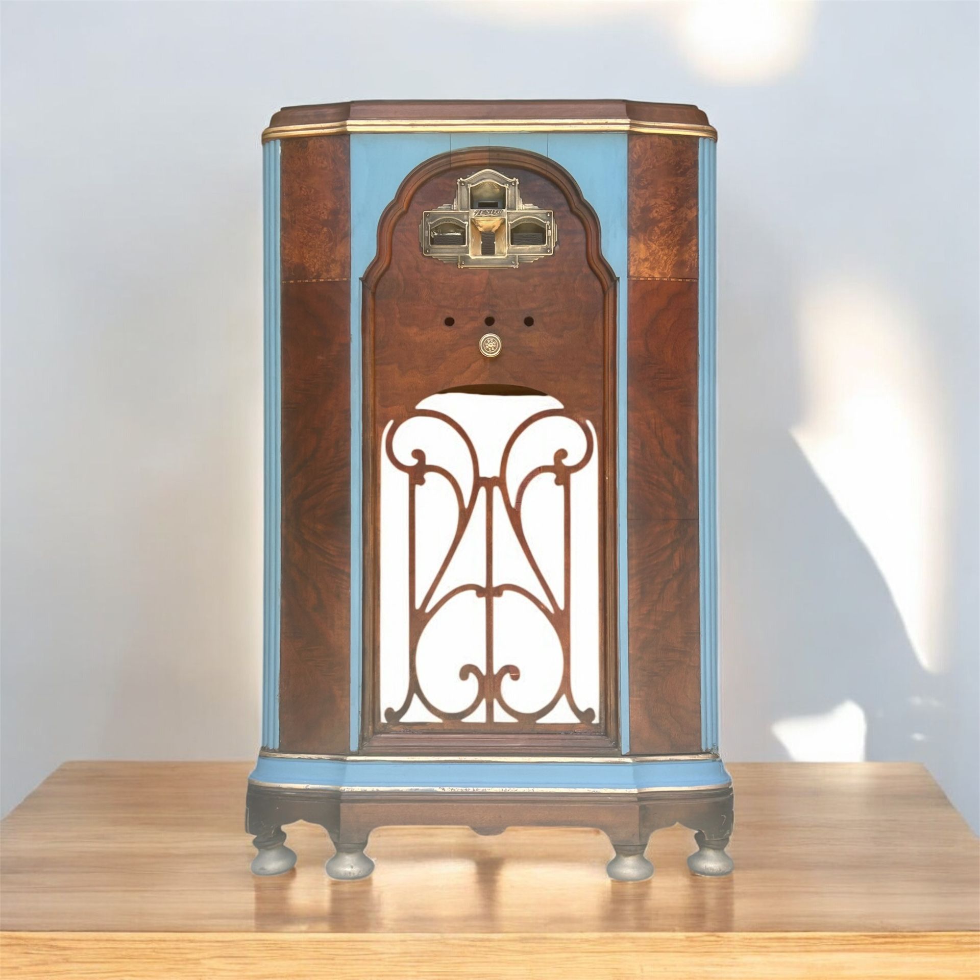 1920’s Antique Zenith Radio Cabinet / Custom Designed