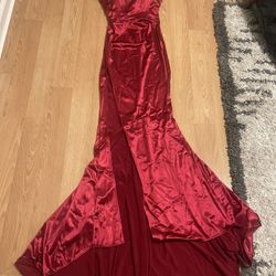 Red Long Party Dress 