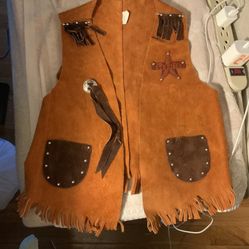 Childs Vintage 1960 Western Vest 