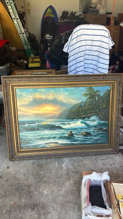 Oil on canvas painting