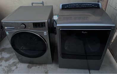 LG ThinQ Washer and Whirlpool Cabrio Dryer Set