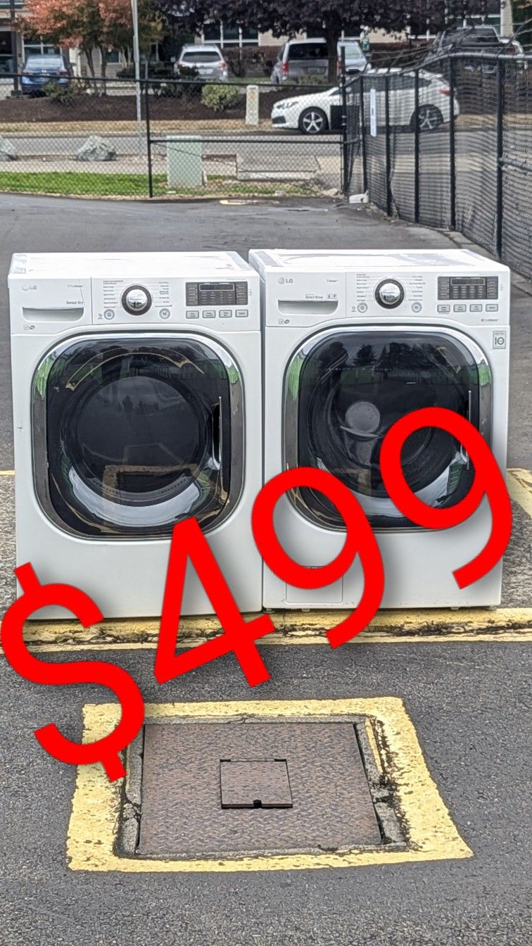 LG JUMBO  XL Capacity 5.2cuft  Washer And 9.4cuft Electric Dryer. Works Perfect. 30 days warranty. See more on my page.