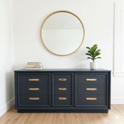 Vintage Blue Modern Dresser