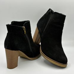 Black Suede Heels - size 7