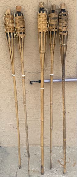 5 Tiki Torches