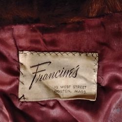 Francines Of Boston. Beaver Long Coat