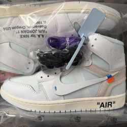 VAA Jordan 1 Off White Alaska Size 9.5