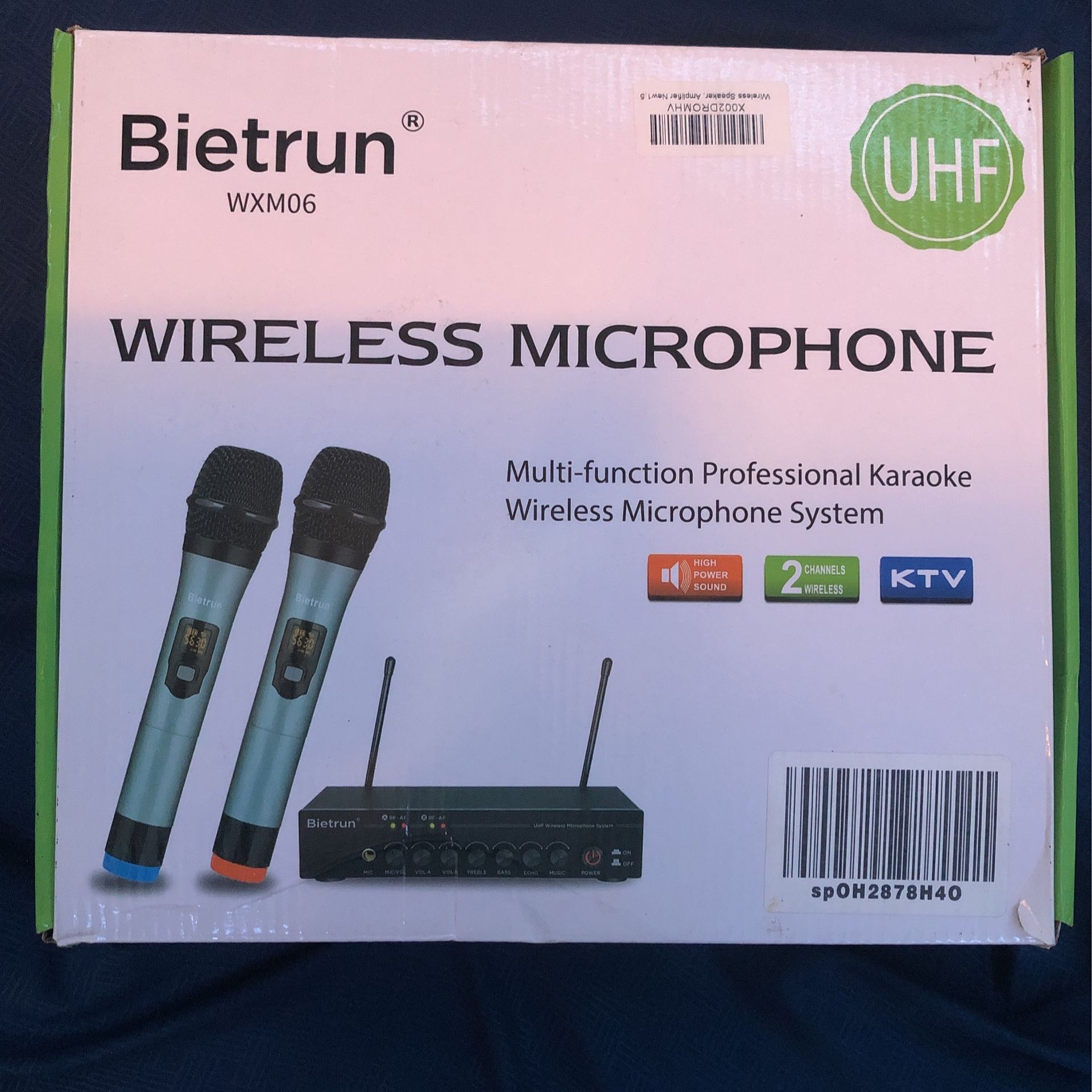 UHF Wireless Microphone Karaoke System
