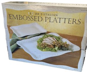 White Serving Platters Tray