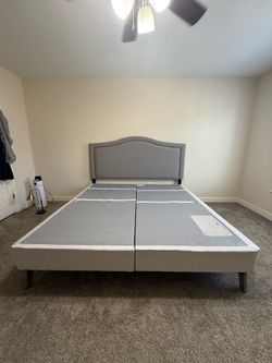 King sized sleep number bed frame and headboard