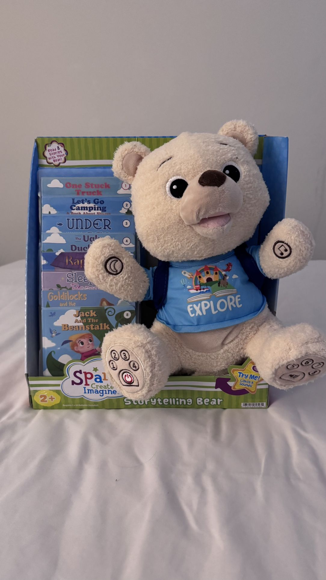 Brand New Storytelling Bear With Books