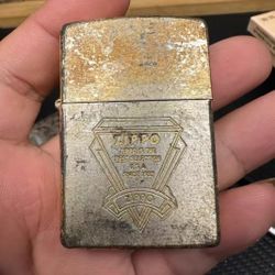 1995 J-Month American Zippo Case Gold-Plated Silver-Plated Duplex No Inner Bulk Genuine Authentic